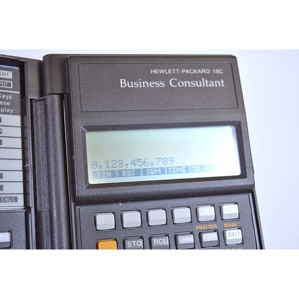 HP 18C Business Consultant Calculator + 10B Calculator * Hewlett-Packard WORKING - Picture 2 of 9